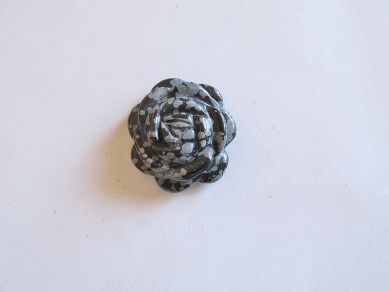 (image for) Jasper carved rose pendant #FL52